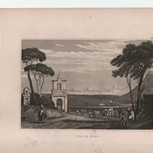 Vue de Rome, ca. 1850 (engraving)
