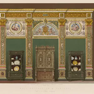 Wall Decoration and Cabinets by Mr J C Crace, London (chromolitho)