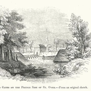 Walls and Gates on the French Side of St Omer (engraving)