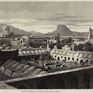 The War in Afghanistan, Interior of the Citadel, Candahar (engraving)