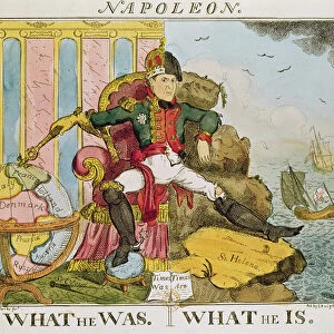 What He Was. What He Is, caricature of Napoleon (1769-1821) published by S