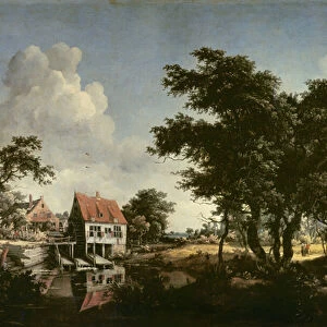 The water mills (oil on canvas)