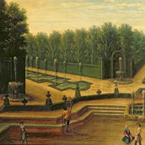The Water Theatre, Versailles (oil on canvas)