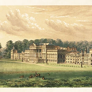 Wentworth Woodhouse, Yorkshire, England. 1880 (engraving)