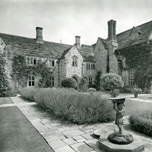 The west front of Nymans in 1932, from The English Manor House (b/w photo)