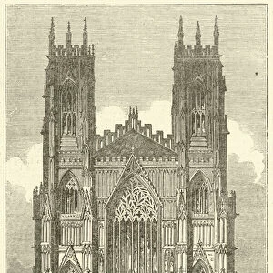 West Front of York Minster (engraving)