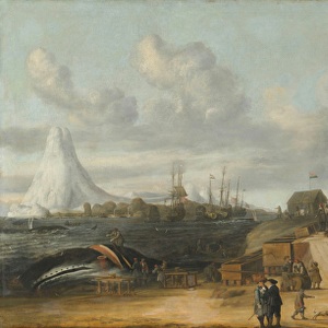 The Whale-oil Refinery near the Village of Smerenburg, 1639 (oil on canvas)