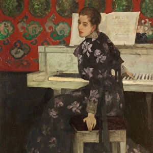 The White Piano, 1894 (oil on canvas)