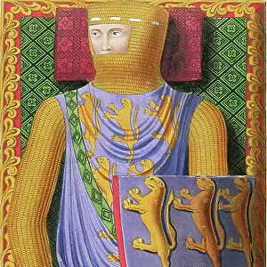 William Longespee, 1st Earl of Salisbury (d. 1226) after a mid-13th century manuscript in
