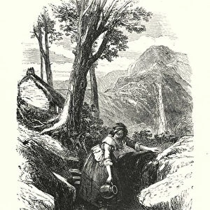 William Wordsworth: The Highland Girl (engraving)
