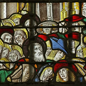 Window depicting Crowd at the Raising of Lazarus (stained glass)