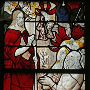 Window depicting the Harrowing of Hell, 1505-10 (stained glass)