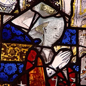 Window w3 depicting a donor - Elizabeth de Vere (stained glass)