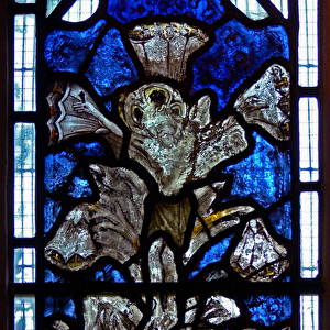 Window w9 depicting the A "Lily"Crucifixion: a fusion of the lily