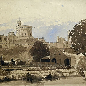 Windsor Station, 1849 (pencil and wash)