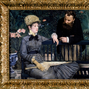 The winter garden in the greenhouse Painting by Edouard Manet (1832-1883