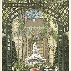 The Wisteria Room, The Greenbrier Hotel (colour photo)