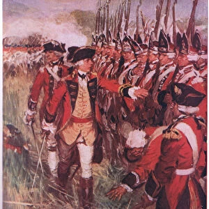 Wolfe at Quebec 1759, 1915 (colour litho)
