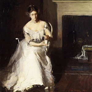 Woman Admiring Lace, 1910 (oil on canvas)