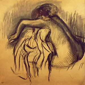 Woman Drying, c. 1893-98 (charcoal on paper)