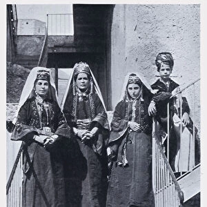 Women of Bethlehem (b / w photo)