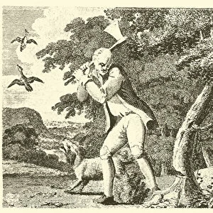 The wood and the clown (engraving)