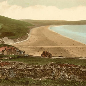 Woolacombe, the Sands from Mortehoe (colour photo)