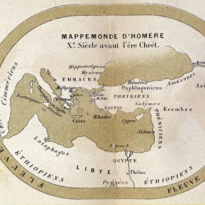 The world map of Homer. 9th century BC