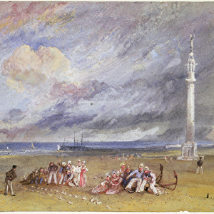 Yarmouth Sands, c. 1830 (w / c and gouache)