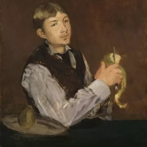 Young Boy Peeling a Pear, c. 1867 (oil on canvas)