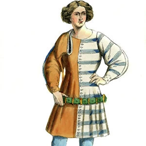 Young Italian - male costume of 14th century
