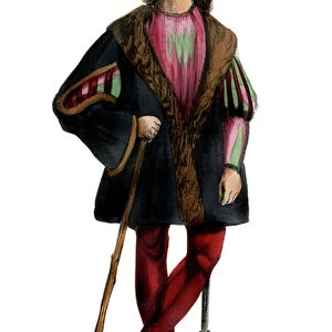 Young man from Frankfurt - costume from late 15th century