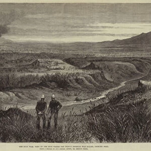 The Zulu War, View of the Spot where the Prince Imperial was killed, looking West (engraving)