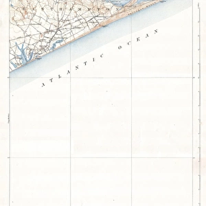 1904, U. S. G. S. Map of Easthampton, Long Island, New York, topography, cartography