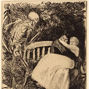 Albert Besnard, The Warning (L avertissement), French, 1849 - 1934, 1900, etching