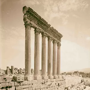 Baalbek Temple Jupiter S. W 1936 Lebanon Baʻlabakk