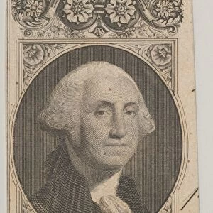Banknote motif Portrait George Washington decorative panel