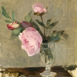 Berthe Morisot, Peonies, French, 1841 - 1895, c. 1869, oil on canvas