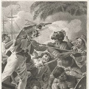 Captain Cook landed in New Holland (Australia), Lambertus Antonius Claessens, 1803