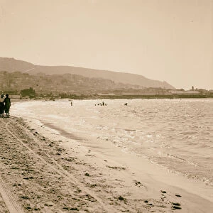 Carmel Haifa north beach silhouette 1920 Israel