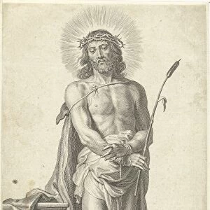 Christ with crown of thorns (Ecce Gay), Schelte Adamsz. Bolswert, Martinus van den Enden