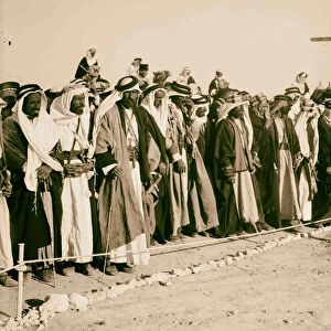 Close 1930 locust campaign Bedouins racing feasting