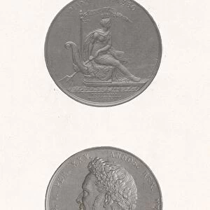 The front and back of a coin to commemorate the 25th anniversary of king William I