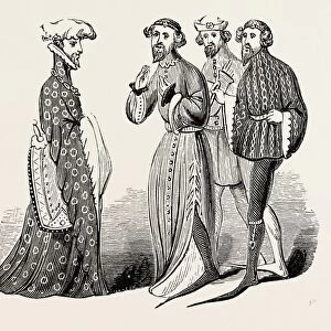 Costume of the Time of Richard Ii. Sleeves and Shoes