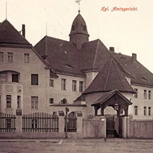 Courthouses Saxony Gates Amtsgericht Pegau 1913
