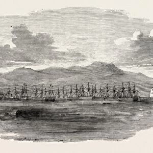 The Crimean War: Russian Fleet Moored Outside the Batteries of Sebastopol, under the Guns