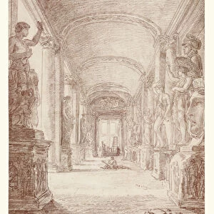 Draftsman Capitoline Gallery Hubert Robert French