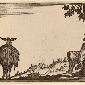 Edouard Eckman after Jacques Callot (Flemish, born c. 1600), Peasant Removing His Shoe