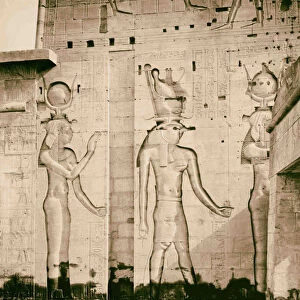 Egyptian views Assuan Philae Reliefs deities