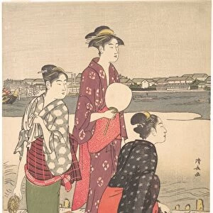 Evening Banks Sumida River Edo period 1615-1868